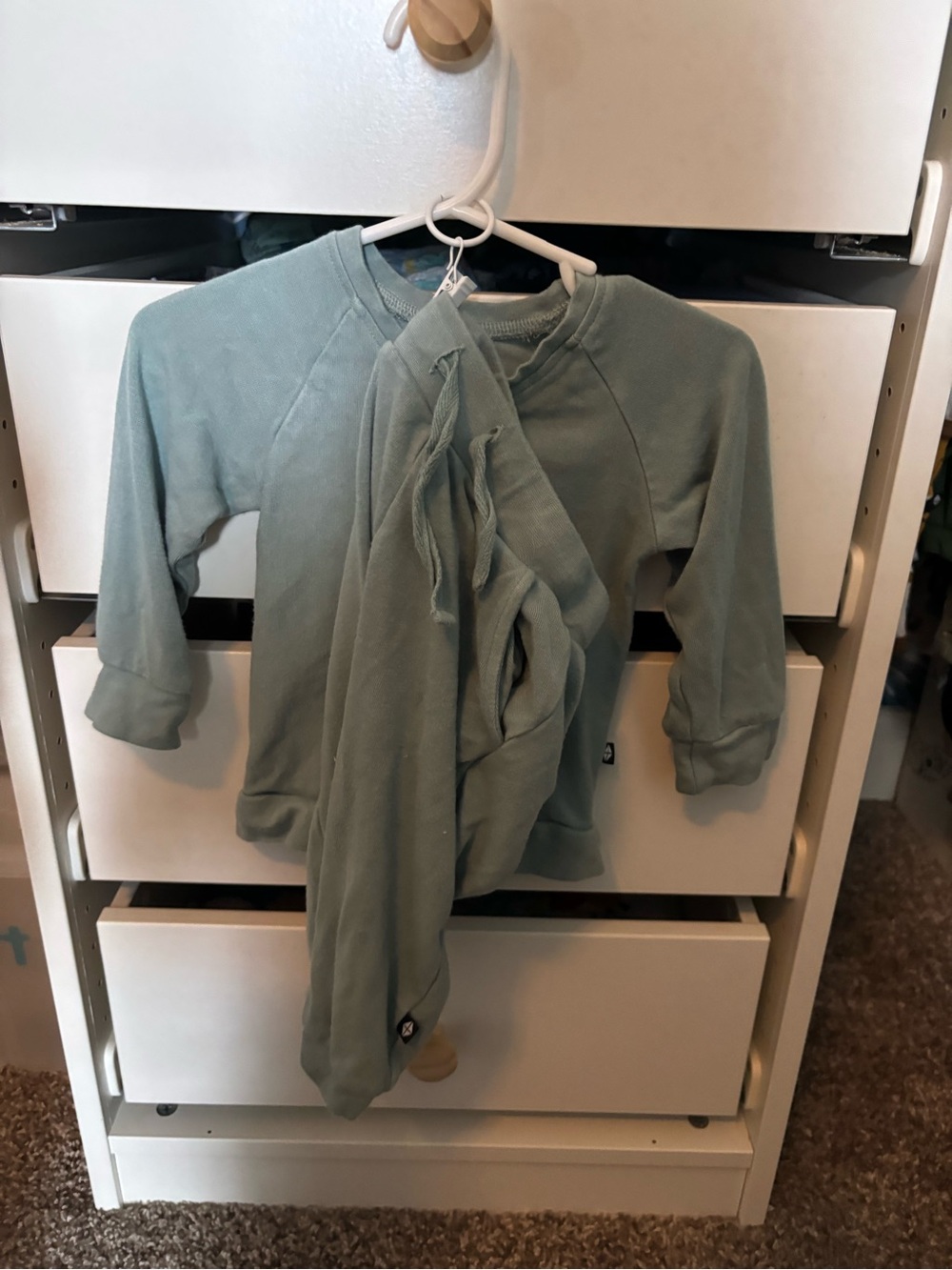 Kyte baby fog jersey sweat set GUC